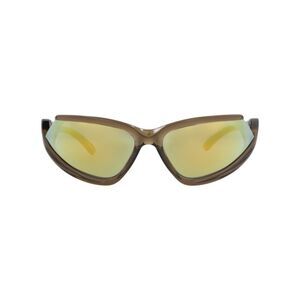 Balenciaga Shield-Frame Bio Injection Sunglasses Brown Unisex-Adult